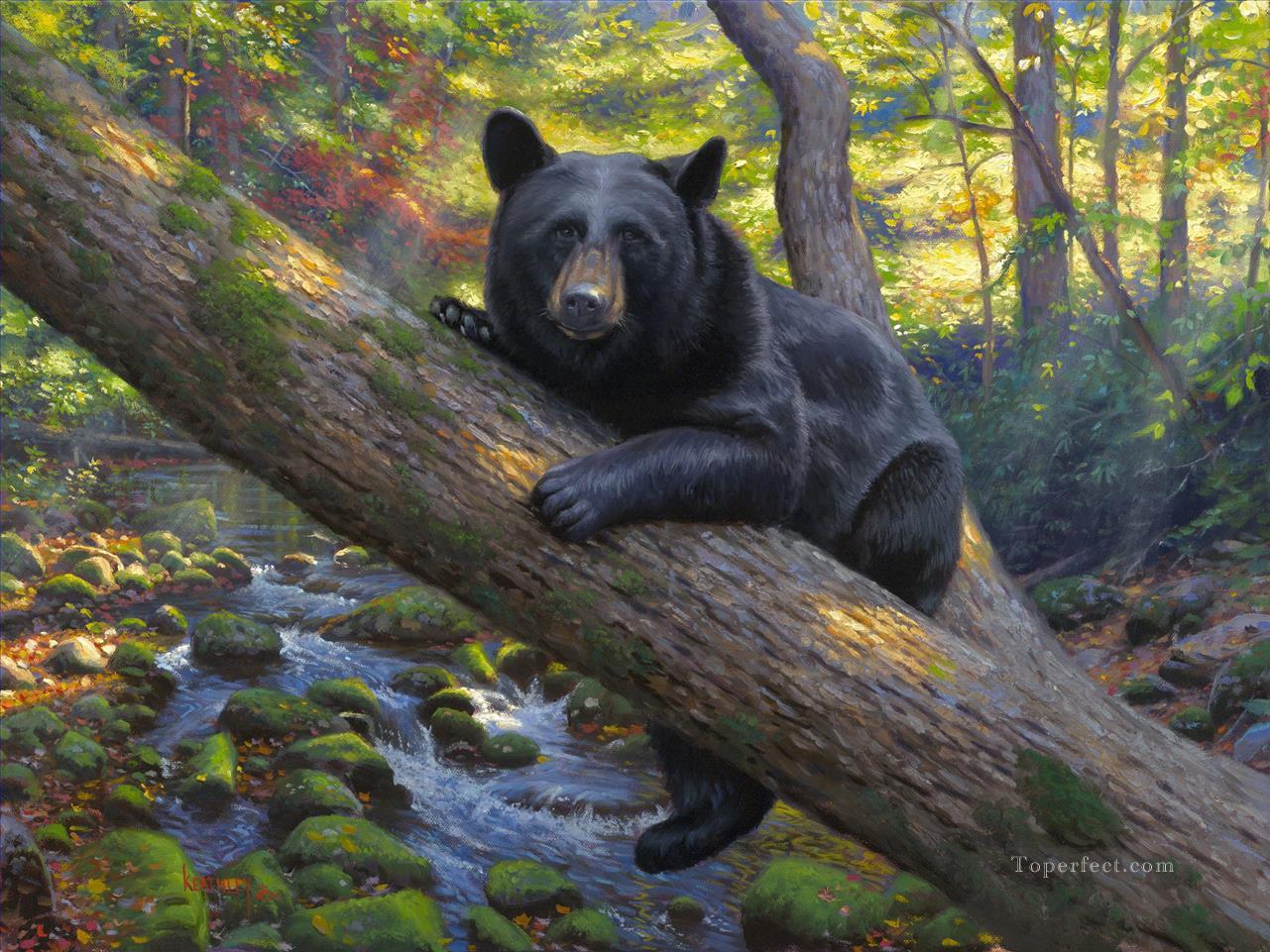Lazy Boy bear Oil Paintings